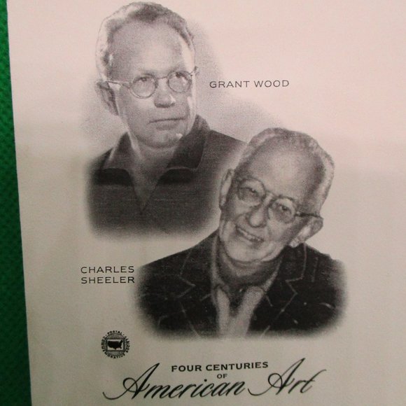 First Day Issue 1998 Stamp Grant Wood & Charles Sheeler Art-FS Never Displayed - Picture 3 of 10